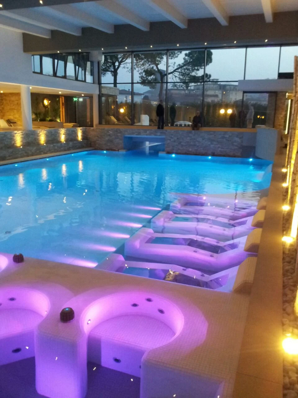 Rendering 3D di un centro benessere